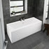 lucio square double ended bath 1700x700x550mm, Baths, Double Ended Baths, Straight Baths, Alessio, 2