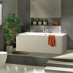 Lucio Square Double Ended Bath 1700x700x550mm