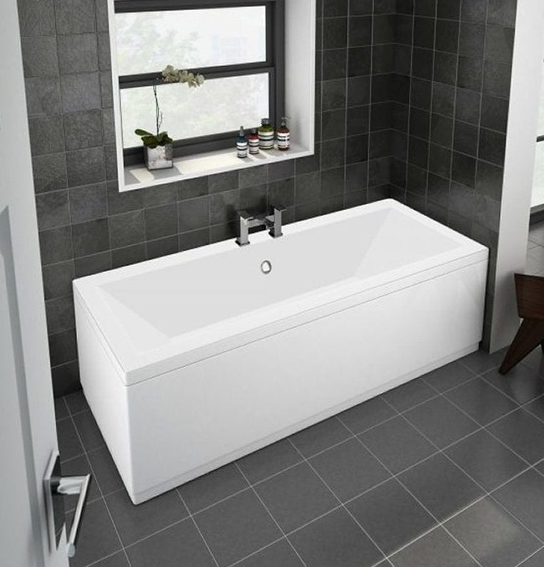 Lucio Square Double Ended Bath1700x750x550mm - bathandtile