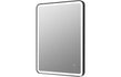 lund 600mm rectangle front lit led mirror matt black, Alessio, Illuminated Bathroom Mirror, Mirrors, 2