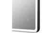 lund 600mm rectangle front lit led mirror matt black, Alessio, Illuminated Bathroom Mirror, Mirrors, 3