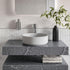 marbella 600mm wall hung grey marble basin unit set bottle trap, Alessio, Wall Hung Vanity Unit, 2