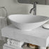 marbella 600mm wall hung white marble basin unit set bottle trap, Alessio, Wall Hung Vanity Unit, 2