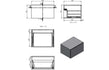marbella 600mm wall hung white marble basin unit set bottle trap, Alessio, Wall Hung Vanity Unit, 10