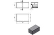 marbella 800mm wall hung grey marble basin unit set bottle trap, Alessio, Wall Hung Vanity Unit, 9