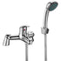 marcell chrome bath filler tap with shower mixer kit, Alessio, Chrome Bath Shower Mixer Taps, Bath Taps, Taps, 3