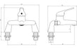 marcell chrome bath mixer tap, Alessio, Chrome Bath Taps, Taps, 4