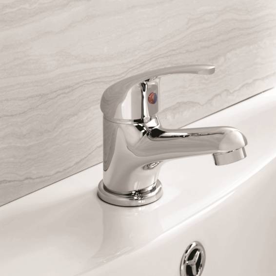 Marcell Chrome Mono Basin Mixer Tap & Waste - bathandtile