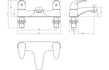 marcell low pressure chrome bath mixer tap, Alessio, Chrome Bath Shower Mixer Taps, Bath Taps, Taps, 7