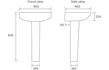 marco basin full pedestal 450x400mm, Alessio, Basins, Full Pedestal Basin, 4