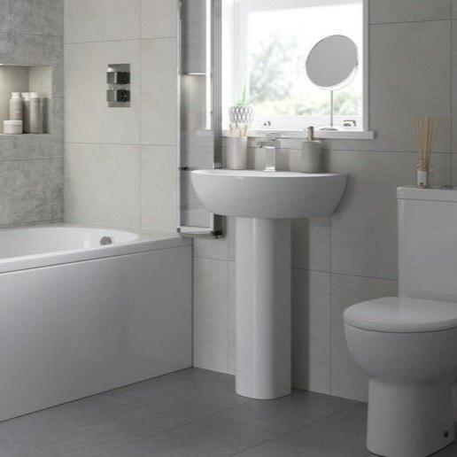 marco basin full pedestal 550x400mm, Alessio, Basins, Full Pedestal Basin, 1