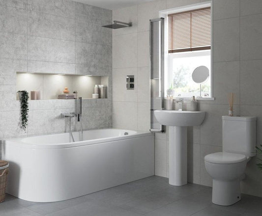 Marco Complete Bathroom Suite 1700mm Right Hand Bath - bathandtile