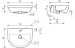 Marco Semi Recessed Basin 500x390mm 1TH - bathandtile