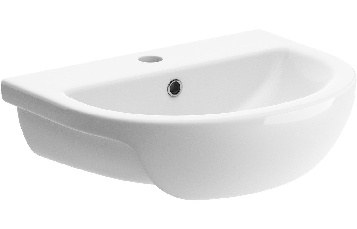 Marco Semi Recessed Basin 500x390mm 1TH - bathandtile