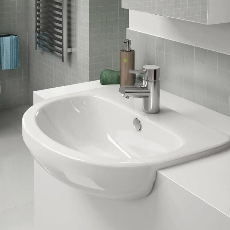 Marco Semi Recessed Basin 500x390mm 1TH - bathandtile