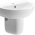 marco wall hung basin semi pedestal 550x400mm, Alessio, Basins, Semi Pedestal Basins, Wall Hung Basins, 2