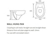 marco wall hung wc soft close toilet seat, Alessio, Wall Hung Toilet, 4
