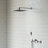 mattia square shower pack twin two outlet handset brass overhead shower, Alessio, Mixer Showers, Shower Valves, Showers, 3