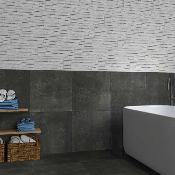 Metallique Iron Lapato 600x600mm Tiles