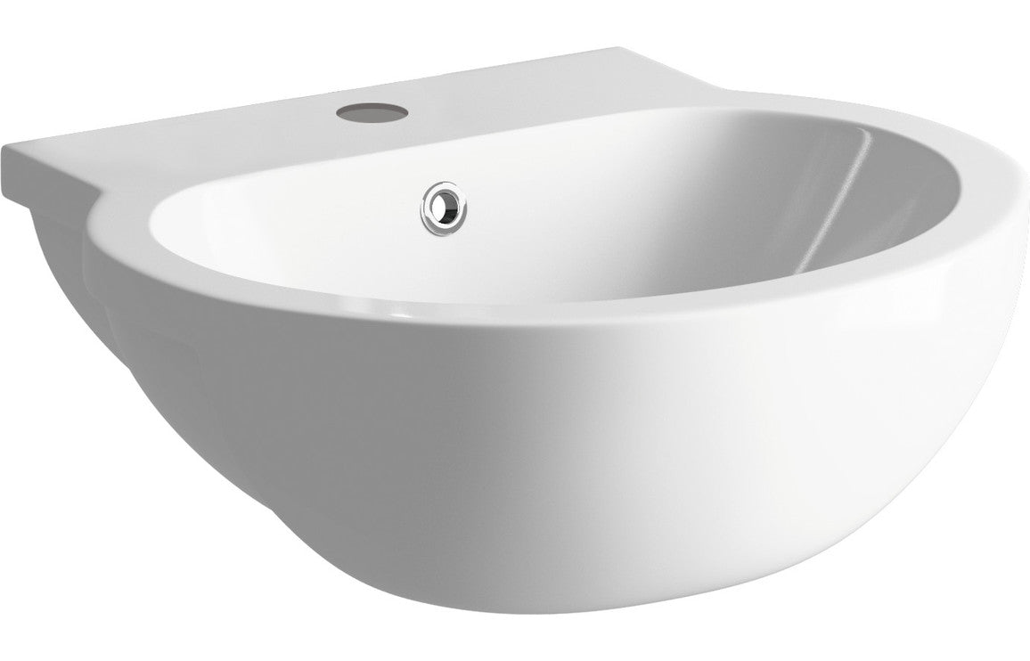 Mia 540x500mm Semi Recessed Basin - bathandtile