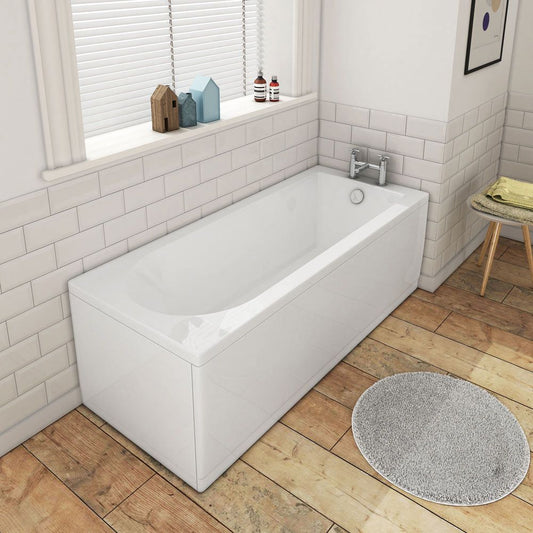 ceria round single ended bath 1800x800x550mm, Baths, Straight Baths, Alessio, 1