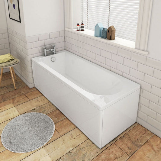 ceria round single ended supercast bath 1700x700x550mm, Baths, Straight Baths, Alessio, 1