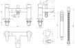 mode chrome bath mixer tap with shower mixer kit, Alessio, Chrome Bath Shower Mixer Taps, Bath Taps, Taps, 6