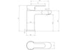 mode mono chrome basin mixer tap waste, Alessio, Chrome Basin Taps, Taps, 5
