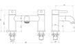 montel chrome bath filler mixer tap, Alessio, Chrome Bath Taps, Taps, 7