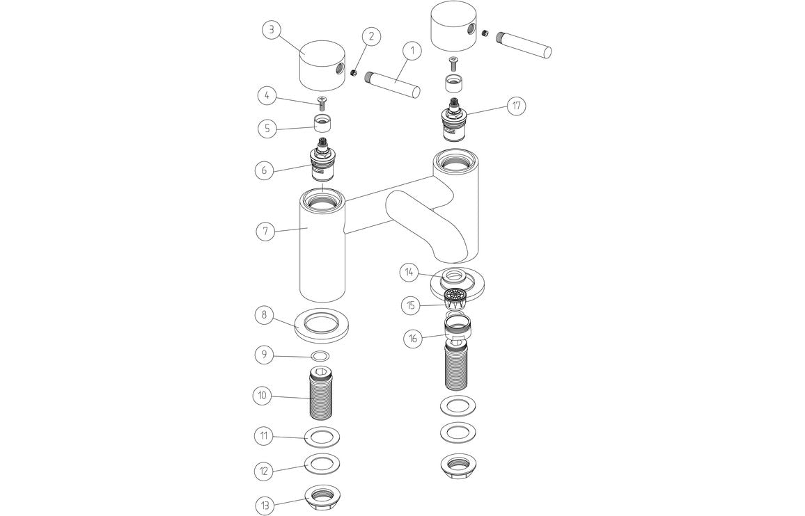 Montel Chrome Bath Filler Mixer Tap - bathandtile