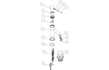 montel chrome cloakroom basin mixer tap waste, Alessio, Chrome Basin Taps, Cloakroom Basin Taps, Taps, 6
