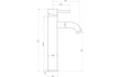 montel chrome tall basin mixer tap, Alessio, Chrome Basin Taps, Tall Basin Taps, Taps, 5