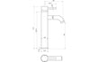 montel mono brushed brass tall basin tap, Alessio, Brushed Brass Basin Taps, Tall Basin Taps, Taps, 5