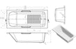natala gripped bath 1700x700x550mm, Baths, Straight Baths, Alessio, 4