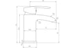 nicci chrome basin mixer tap waste, Alessio, Chrome Basin Taps, Taps, 4