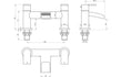 nicci chrome bath filler mixer tap, Alessio, Chrome Bath Taps, Taps, 6