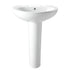 nico basin full pedestal 573x460mm 2th, Alessio, Basins, Full Pedestal Basin, 2