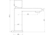 oria chrome mono basin mixer tap, Alessio, Chrome Basin Taps, Taps, 4