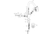 oxford chrome basin mixer tap waste, Alessio, Chrome Basin Taps, Taps, 4