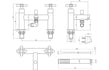 oxford chrome bath filler tap with shower mixer kit, Alessio, Chrome Bath Shower Mixer Taps, Bath Taps, Taps, 7