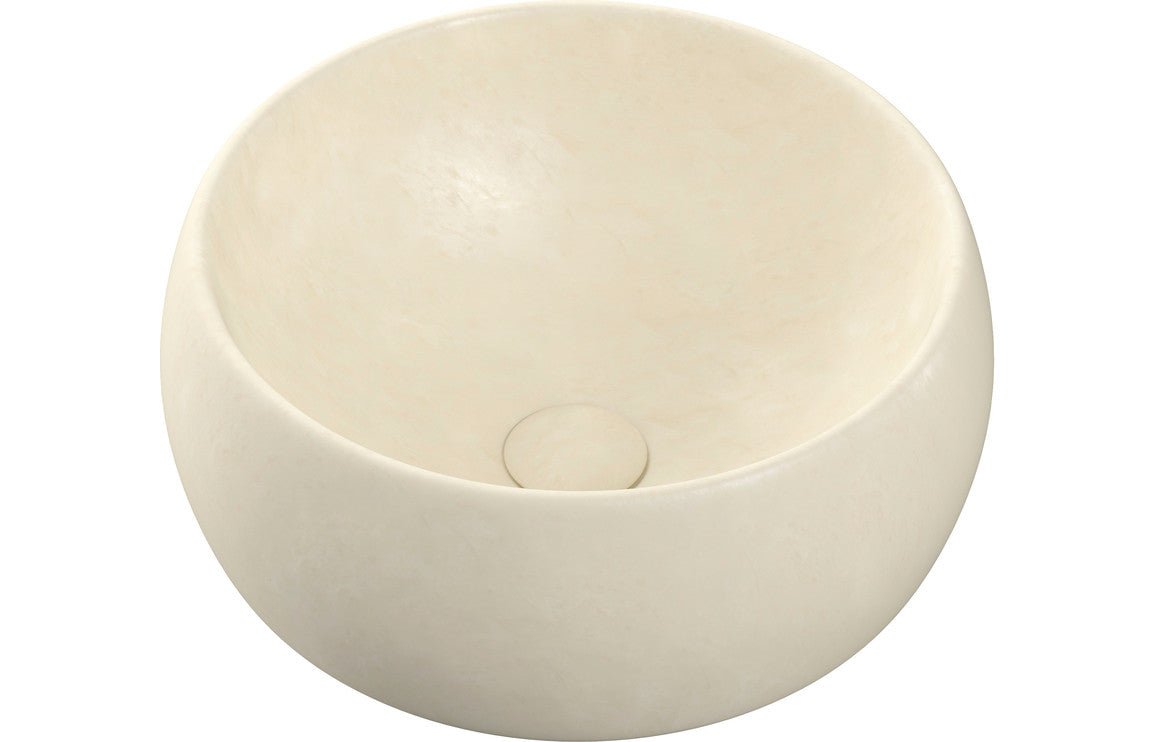Paris Stone Effect Ceramic Washbowl - 400mm - bathandtile