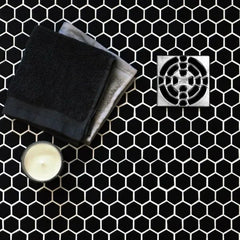 Pixel Black Hexagon Matt 300x260 (Price Per sheet) Tiles