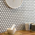 pixel white hexagon gloss 260x300 price per sheet tiles, Floor Tiles, Mosaic  Tiles, Porcelain Tiles, Wall Tiles, White Tiles, 1