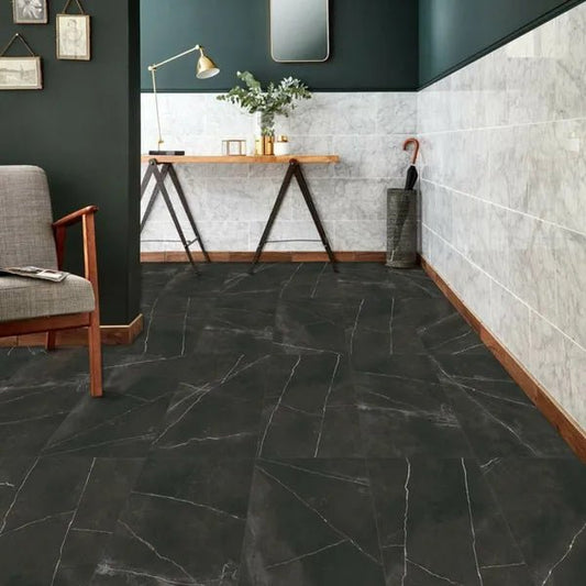 quasar matt tiles 1200x600mm, Floor Tiles, Porcelain Tiles, Wall Tiles, Black Tiles, 1