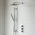 raul square shower pack two outlet riser overhead kit, Alessio, Mixer Showers, Shower Valves, Showers, 1