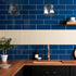 lucia marino brillo 10x30 tiles 300x100mm, Ceramic Tiles, Metro  Tiles, Wall Tiles, Blue Tiles, 1
