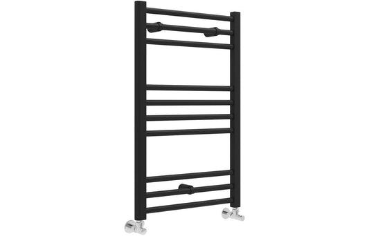 riccardo-straight-towel-radiator-500x800mm-matt-black, Alessio, Heating, Radiators, Towel Rails, 1