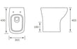 Rosa Back To Wall WC & Slim Soft Close Toilet Seat - bathandtile