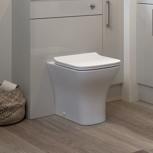 Rosa Back To Wall WC & Slim Soft Close Toilet Seat - bathandtile