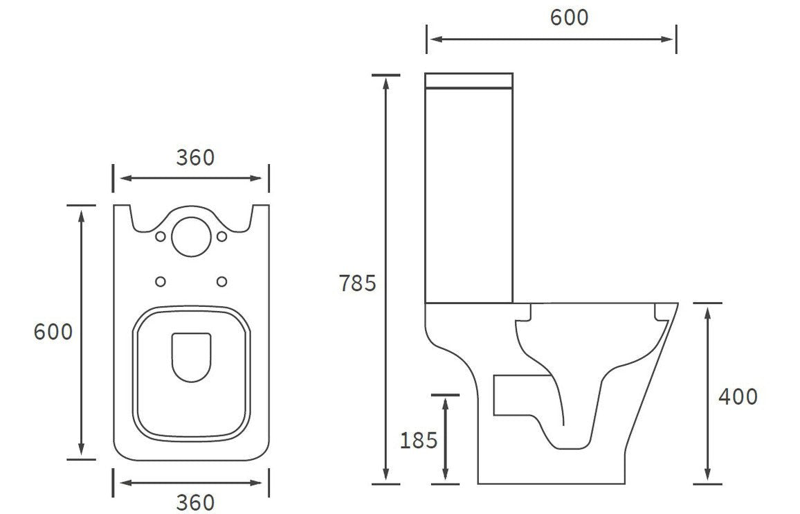 Rosa Basin And Close Coupled Toilet Set - bathandtile